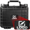 10.62" Small Deep Gear, Equipment, Camera Hard Case with Custom Engraved Plate