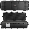 XL 44" Deep Heavy Transport Roller Rifle Hard Case with Foam