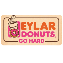 Eylar Go Hard Donut UV Printed Adhesive Plate