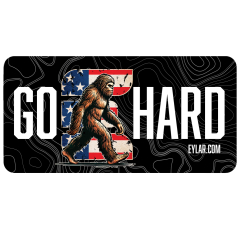 Eylar Go Hard American Sasquatch UV Printed Adhesive Plate