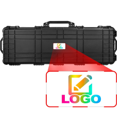 48" Custom Logo UV-Printed Tactical Roller Rifle Hard Case