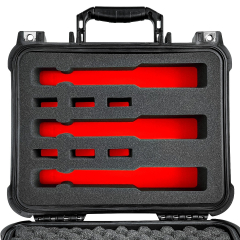 13.37" Standard Waterproof Hard Gun Case with 3 Gun & 6 Mag Precut Foam