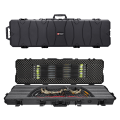 54" Stacker Series Hard Roller Bow Case with Pre-Cut Foam Bow and Arrows 