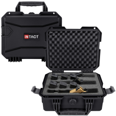 Eylar 13.8" Intact Series Compact Hard Camera Case, Stacker Design with 3 Gun / 6 Mag Foam Insert