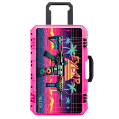 Intact Premium Series 22-Inch Rolling Carry-On w/ Miami Tactical UV Print Travel Hard Case