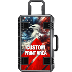 Intact Premium Series Custom UV Printed 22-Inch Rolling Carry-On Travel Hard Case