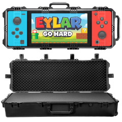 47 Inch Intact Premium Series Deep Custom Handheld Gaming Console UV Printed Hard Rolling Rifle Case