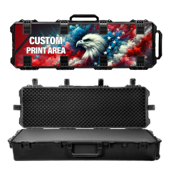 47 Inch Intact Premium Series Deep Custom UV Printed Hard Rolling Rifle Case