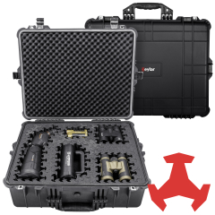 Eylar 24" X-Large Hard Case Equipped With Ragar Reconfigurable & Reusable XP Crosslinked Foam Insert, Waterproof, Shockproof For Equipment, Drones And Cameras  (2 Ragar Layers)