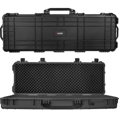 Eylar 44" Tactical Roller Rifle Hard Case: Waterproof & Shockproof 