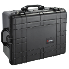 Eylar 24" Large and Deep Transport Roller Hard Case with Foam - Black
