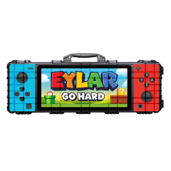 44" Hard Roller Rifle Case w/ Handheld Gaming Console UV Print and RAGAR 41.75" Foam Insert