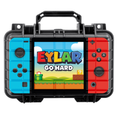 Eylar 11.6" Handheld Controller UV Print Compact Travel Hard Case for Equipment Tools & Cameras Lightweight Durable Design with Foam