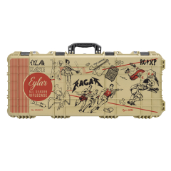 38" Hard Roller Rifle Case w/ Folder Graffiti UV Print and RAGAR 35.75" Foam Insert