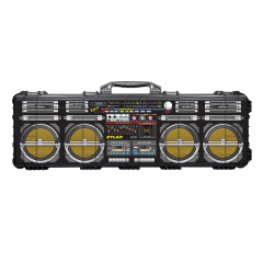 48" Hard Roller Rifle Case w/ Boombox UV Print and RAGAR 50.5" Foam Insert