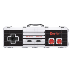 48" Hard Roller Rifle Case w/ Retro Controller UV Print and RAGAR 46" Foam Insert