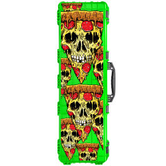 Skull Pizza Hard Roller Rifle Case w/ UV Print and RAGAR Foam Insert