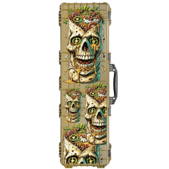 53" Hard Roller Rifle Case w/ Zombie Burrito UV Print and RAGAR 50.5" Foam Insert