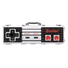 53" Hard Roller Rifle Case w/ Retro Controller UV Print and Red/Black RAGAR 50.5" Foam Insert