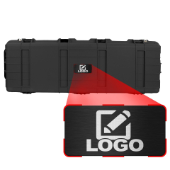 44" Custom Logo Laser-Engraved Deep Roller Rifle Hard Case