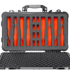 Eylar 22 inch Roller Hard Case with Pre Cut 8 Gun & 8 Mag Foam