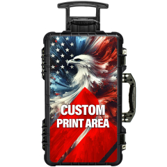 Eylar 22" Custom UV Printed Carry-On Roller Gear Case: Waterproof Protection for Gear, Cameras, and Tools