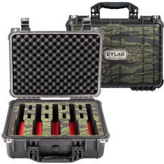 Standard 16" UV Printed Hard Gun Case Waterproof with UV Printed 5 Gun and 8 Mag. Foam
