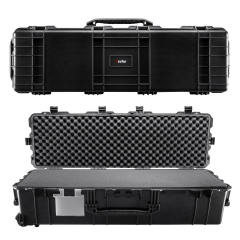 50" XXL Deep Heavy Transport Stacker Roller Rifle Hard Case w/ Foam