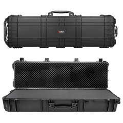 53" XL Deep Tactical Roller Rifle Hard Case, Waterproof & Shockproof w/ Foam