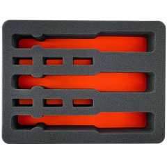 Eylar 13.37" Standard Hard Case 3 Gun & 6 Mag. Custom Foam Set Only