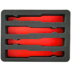 Eylar 13.37" Standard Gun Hard Case 4 Gun Custom Made Foam Set Only