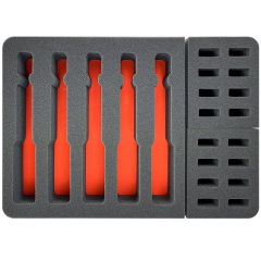 Eylar 20" Large Hard Case 5 Gun & 16 Mag. Custom Made Foam Set Only