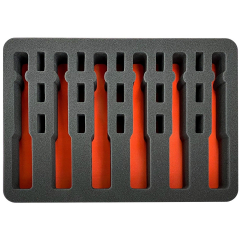 Eylar 20" Large Hard Case 6 Gun & 15 Mag. Custom Made Foam Set Only