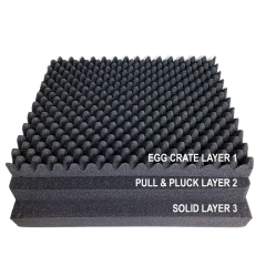 Eylar SA00035 16" Standard Hard Case 3-Piece Replacement Foam Set Only
