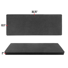 Eylar 35.75" x 13.5" Rifle Case SA00013 Replacement Pull and Pluck Customizable Foam Insert, 1 Piece