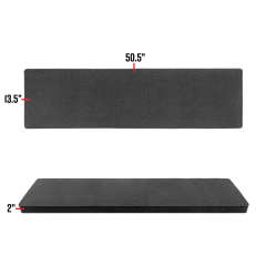 Eylar 50.5" x 13.5" Rifle Case SA00015 Replacement Pull and Pluck Customizable Foam Insert, 1 Piece